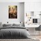 Funky American Flag Wreaths Wall Art Colorful Garden Scene Canvas Posters Usa Flag Flowers Room Aesthetic Prints Painting For Living Room Office Home Wall Decor 12x16in Unframed
